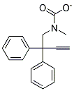 1,1-DIPHENYL-2-PROPYNYLDIMETHYLCARBAMATE 结构式