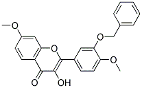 2-(3-BENZYLOXY-4-METHOXYPHENYL)-3-HYDROXY-7-METHOXY-4H-CHROMEN-4-ONE 结构式