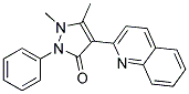 2,3-DIMETHYL-1-PHENYL-4-(2-QUINOLYL)-3-PYRAZOLIN-5-ONE 结构式