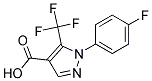 1-(4-Fluoro-phenyl)-5-trifluoromethyl-1H-pyrazole-4-carboxylicacid 结构式