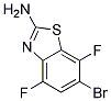 2-Amino-6-bromo-4,7-difluorobenzothiazole 结构式