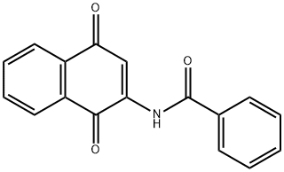 2-BENZOYLAMINO-1,4-NAPHTHOQUINONE 结构式