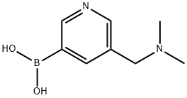 5-N,N-二甲基胺甲基吡啶-3-硼酸 结构式