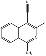 1-AMINO-3-METHYLISOQUINOLINE-4-CARBONITRILE 结构式