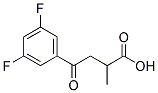 2-METHYL-4-OXO-4-(3',5'-DIFLUOROPHENYL)BUTYRIC ACID 结构式