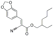 2-ETHYLHEXYL A-CYANO-3,4-METHYLENDIOXYCINNAMATE 结构式