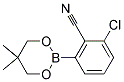 2-CHLORO-6-(5,5-DIMETHYL-1,3,2-DIOXABORINAN-2-YL)BENZONITRILE 结构式