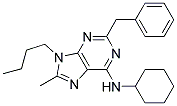 2-BENZYL-9-BUTYL-N-CYCLOHEXYL-8-METHYL-9H-PURIN-6-AMINE 结构式