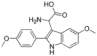 2-AMINO-2-(5-METHOXY-2-(4-METHOXYPHENYL)-1H-INDOL-3-YL)ACETIC ACID 结构式