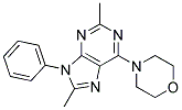 2,8-DIMETHYL-6-MORPHOLINO-9-PHENYL-9H-PURINE 结构式