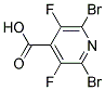 2,6-DIBROMO-3,5-DIFLUORO-4-PYRIDINECARBOXYLIC ACID 结构式