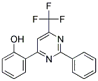 2-(6-Trifluoromethyl-2-phenylpyrimidin-4-yl)phenol 结构式