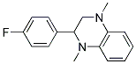 2-(4-FLUOROPHENYL)-1,2,3,4-TETRAHYDRO-1,4-DIMETHYLQUINOXALINE 结构式