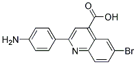 2-(4-AMINOPHENYL)-6-BROMOQUINOLINE-4-CARBOXYLIC ACID 结构式