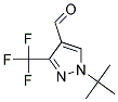 1-叔丁基-3-三氟甲基-1H-吡唑-4-醛 结构式