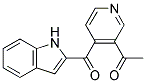 1-[4-(1H-INDOL-2-YLCARBONYL)-3-PYRIDINYL]-ETHANONE 结构式