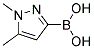 1,5-DIMETHYL-1H-PYRAZOL-3-YL-3-BORONIC ACID 结构式