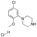 1-(5-CHLORO-2-METHOXYPHENYL)-PIPERAZINE MONOHYDROCHLORIDE 结构式