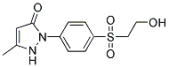 1-(4-BETA-HYDROXYETHYLSULFONYLPHENYL-)-3-METHYL-5-PYRAZOLONE 结构式