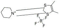 1-(4,5-DIMETHYL-1,3-DITHIOL-2-YLIDENE)-PIPERIDINIUM TETRAFLUOROBORATE 结构式