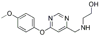 2-[6-(4-甲氧基苯氧基)嘧啶-4-基]甲胺乙醇 结构式