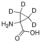 1-AMINOCYCLOPROPANE-1-CARBOXYLIC*ACID-D4 结构式