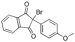 2-BROMO-2-(4-METHOXYPHENYL)INDANE-1,3-DIONE, TECH 结构式