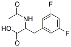 2-(ACETYLAMINO)-3-(3,5-DIFLUOROPHENYL)PROPANOIC ACID 结构式