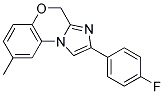 2-(4-FLUOROPHENYL)-8-METHYL-4H-5-OXA-3,9B-DIAZA-CYCLOPENTA[A]NAPHTHALENE 结构式