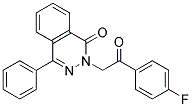 2-[2-(4-FLUORO-PHENYL)-2-OXO-ETHYL]-4-PHENYL-2H-PHTHALAZIN-1-ONE 结构式