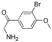 2-Amino-1-(3-bromo-4-methoxy-phenyl)-ethanone 结构式