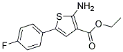 2-AMINO-5-(4-FLUORO-PHENYL)-THIOPHENE-3-CARBOXYLICACID ETHYL ESTER 结构式