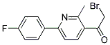 2-BROMO-1-[6-(4-FLUORO-PHENYL)-2-METHYL-PYRIDIN-3-YL]-ETHANONE 结构式