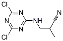 2-(4,6-二氯-1,3,5-三嗪-2-基氨基)-甲基丙腈 结构式