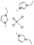 1-ETHYL-3-METHYLIMIDAZOLIUM PHOSPHATE, 99% [EMIM] [PO4] 结构式