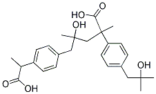 2-[4-(2-HYDROXY-2-METHYLPROPYL)PHENYL]PROPANOIC ACID (2-HYDROXYIBUPROFEN) 结构式