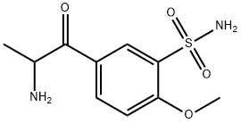 2-AMINO-1-(4'-METHOXY-3'-SULFONAMIDOPHENYL)-2-PROPANONE, HYDROCHLORIDE 结构式
