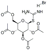 2-(2,3,4,6-TETRA-O-ACETYL-B-D-GLUCOPYRANOSYL)THIOPSEUDOUREA, HYDROBROMIDE 结构式