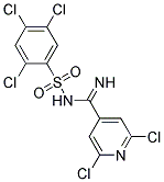 2,4,5-TRICHLORO-N-[(2,6-DICHLOROPYRIDIN-4-YL)(IMINO)METHYL]BENZENESULPHONAMIDE 结构式
