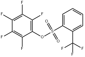 2,3,4,5,6-PENTAFLUOROPHENYL 2-(TRIFLUOROMETHYL)BENZENESULPHONATE 结构式