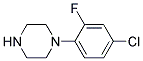 1-(4-CHLORO-2-FLUOROPHENYL)-PIPERAZIN 结构式