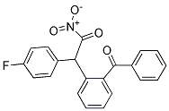 2-(Benzoylphenyl)-2-(4-fluorophenyl)acetonitril 结构式