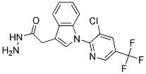 1-[3-CHLORO-5-(TRIFLUOROMETHYL)PYRID-2-YL]-1H-INDOL-3-YLACETOHYDRAZID 结构式