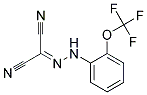 2-{2-[2-(TRIFLUOROMETHOXY)PHENYL]HYDRAZONO}MALONONITRILE 95+% 结构式