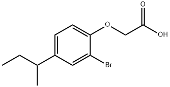 2-[2-BROMO-4-(SEC-BUTYL)PHENOXY]ACETIC ACID 结构式