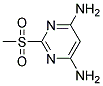 2-METHANESULFONYL-PYRIMIDINE-4,6-DIAMINE 结构式