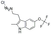 2-[2-METHYL-5-(TRIFLUOROMETHOXY)INDOL-3-YL]ETHYLAMINE HYDROCHLORIDE 结构式