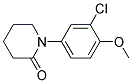 1-(3-CHLORO-4-METHOXY-PHENYL)-PIPERIDIN-2-ONE 结构式