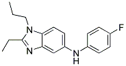 (2-ETHYL-1-PROPYL-1H-BENZOIMIDAZOL-5-YL)-(4-FLUORO-PHENYL)-AMINE 结构式