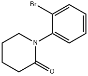 1-(2-溴苯基)哌啶-2-酮 结构式